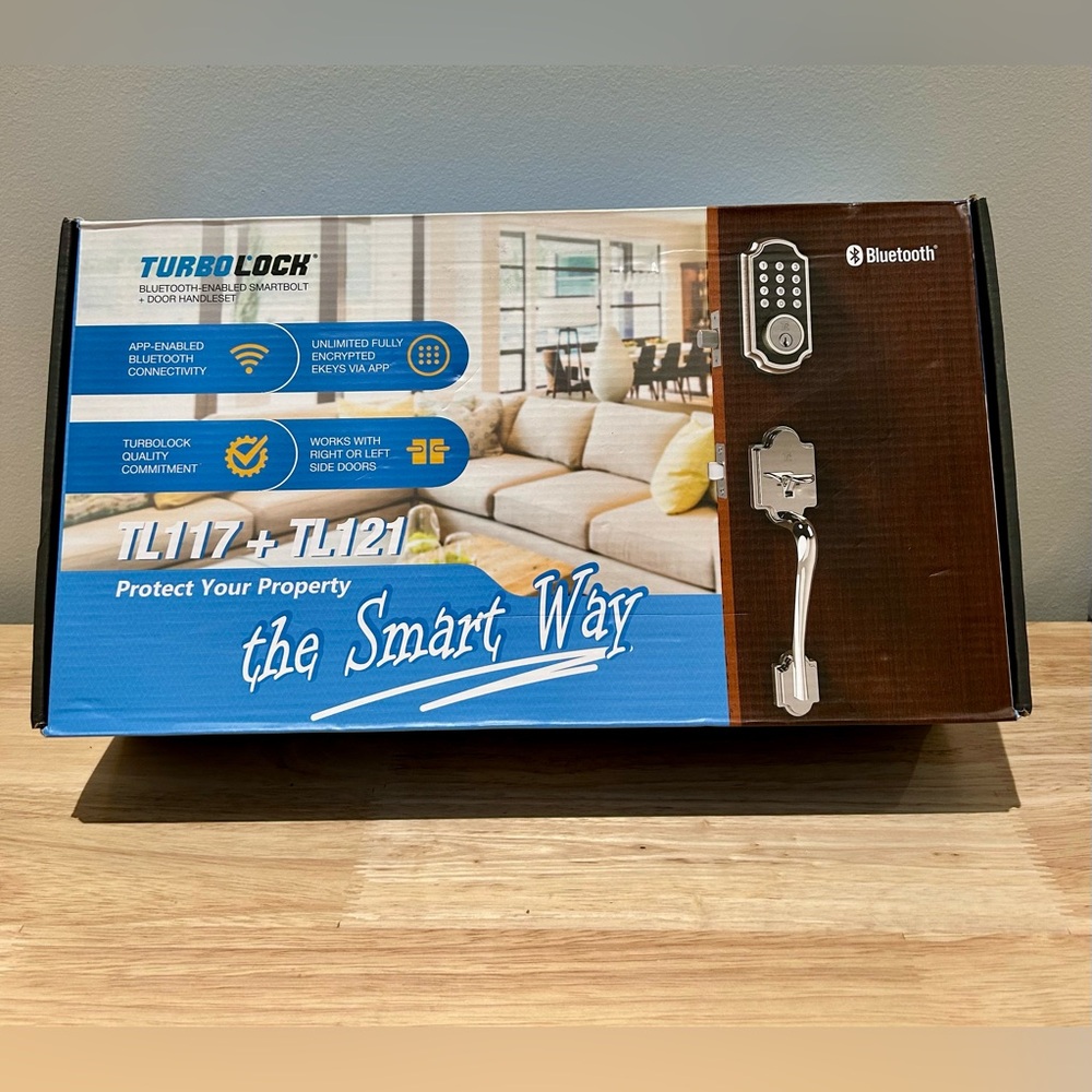 Turbolock TL117 + TL121 Smart Door Lockset Combo
